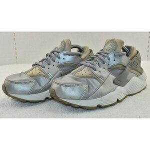 Nike Womens Air Huarache SE Running Metallic Silver Shoes Size 8 859429 002